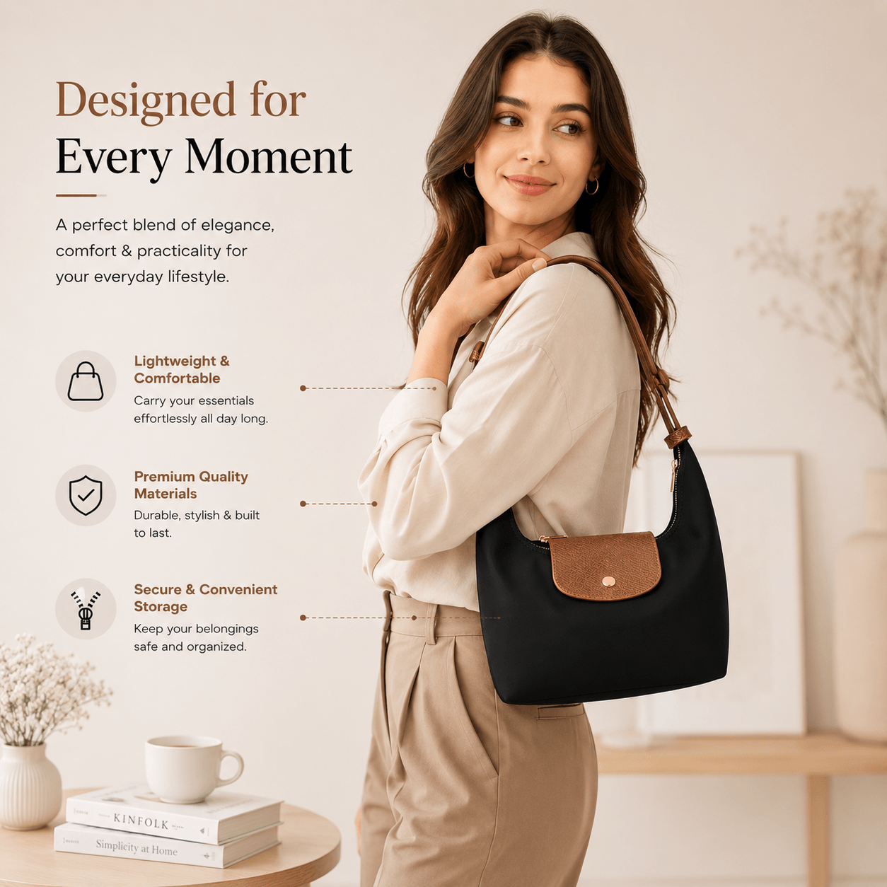 Nexaura Moon™ Mini Hobo Bag