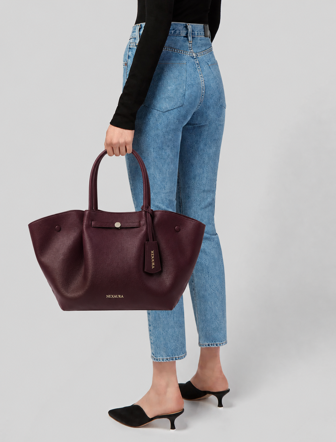 Nexaura Women's Leather Tote Bag