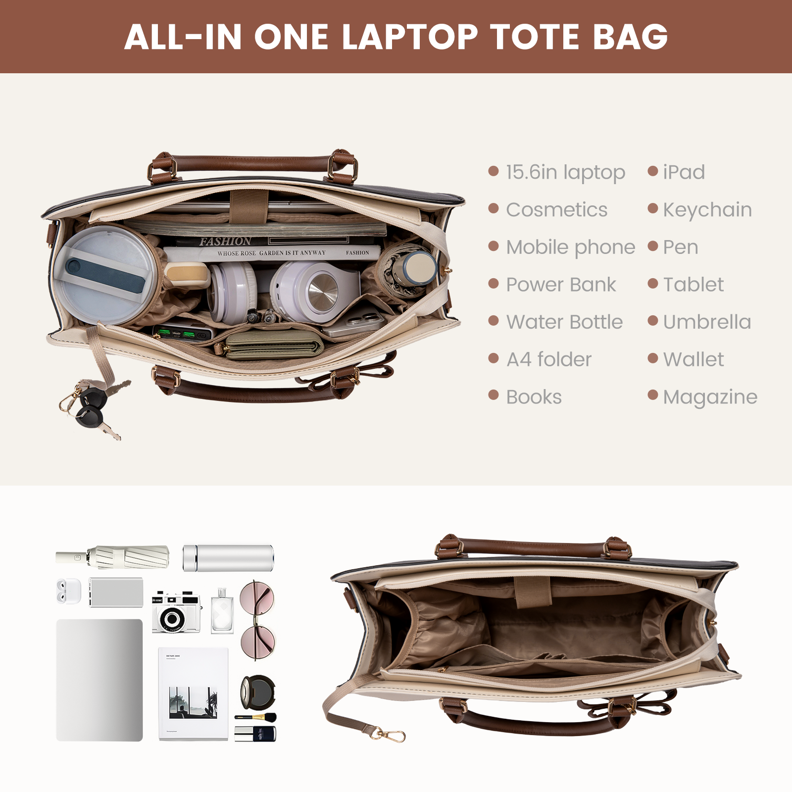 Nexaura Executive Laptop Tote Bag