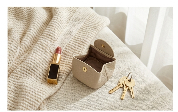 Nexaura Beige Coin Pouch