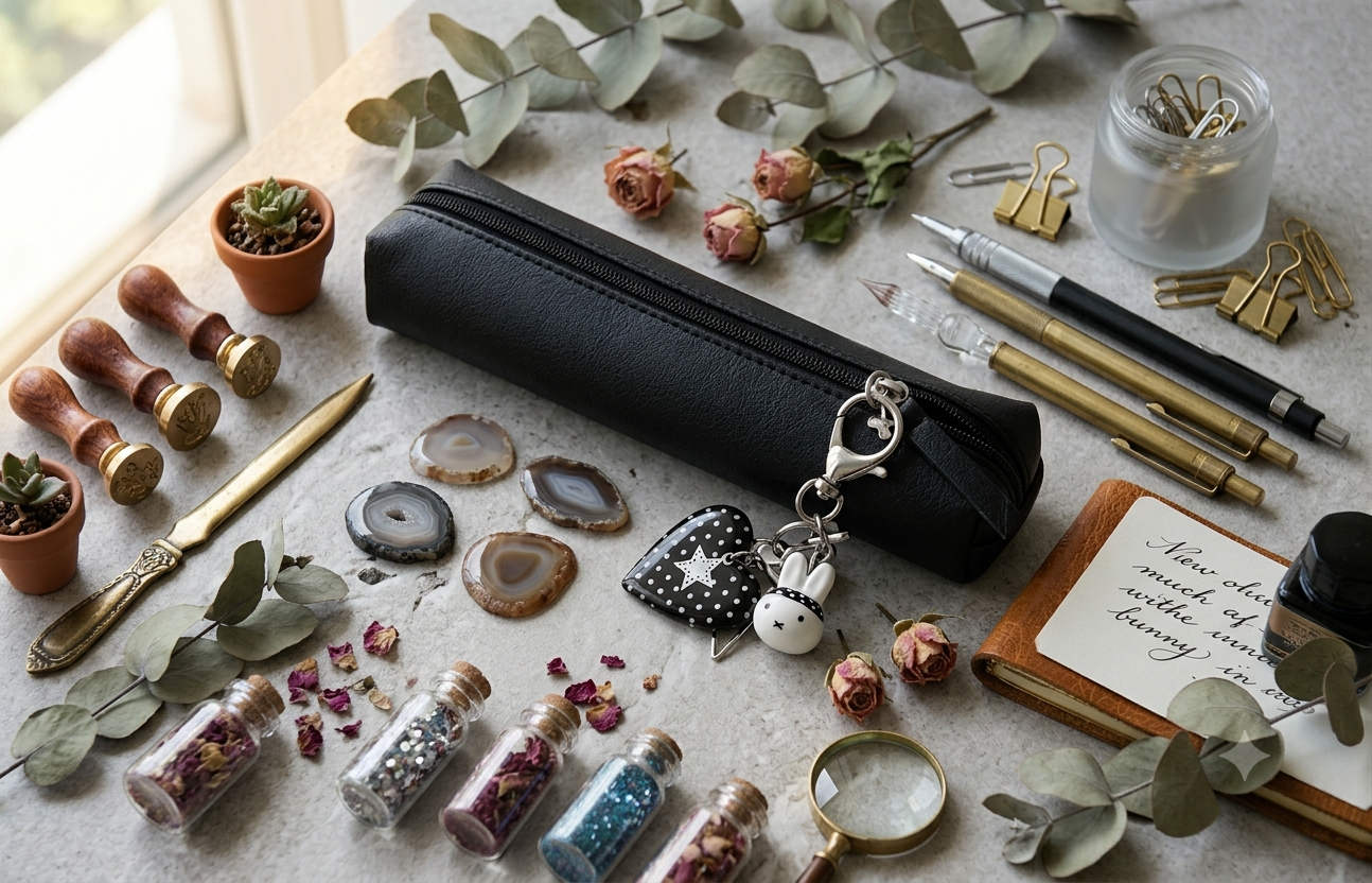 Nexaura Soft Leather Stationery Pouch