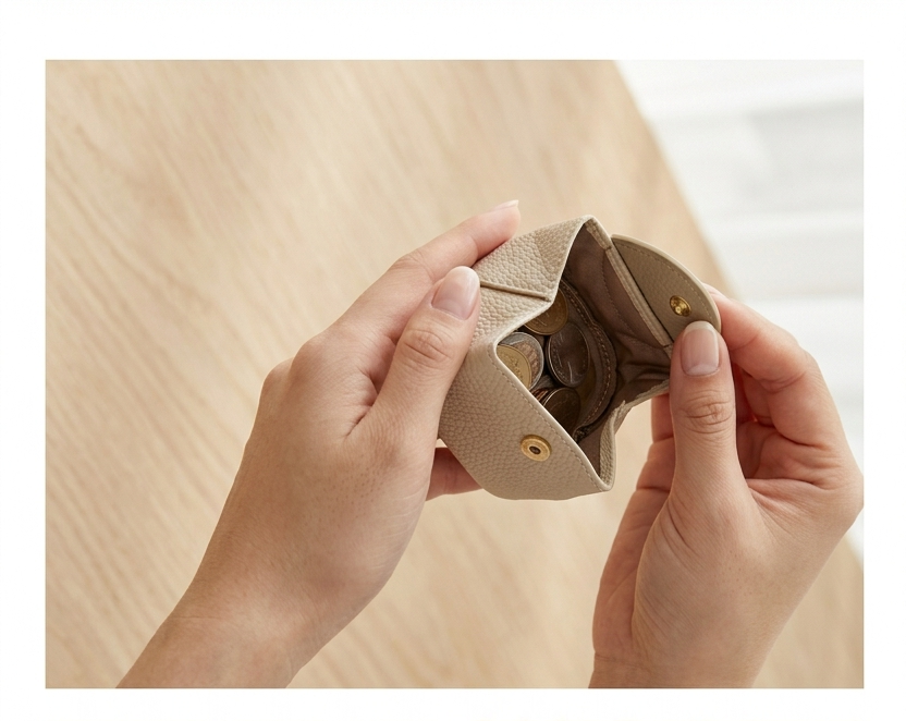 Nexaura Beige Coin Pouch