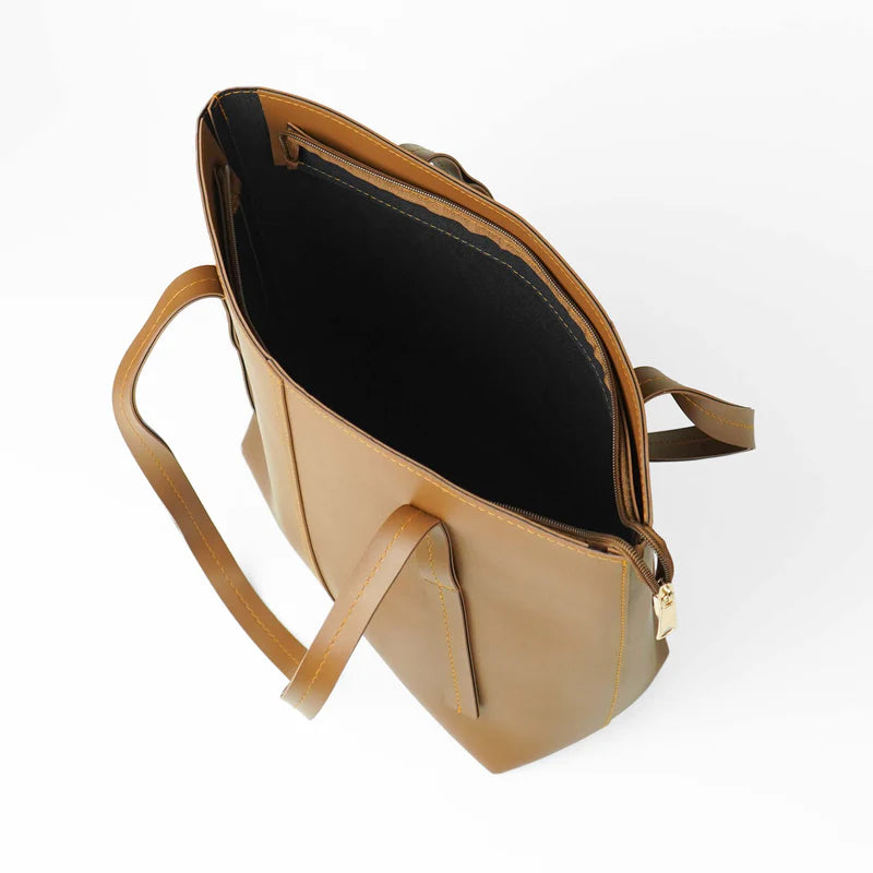 Women's Leather Plain Shoulder Bag